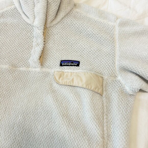 Patagonia Re-Tool Snap-T Fleece Pullover Ivory Cream Women’s Size Medium - Picture 4 of 8